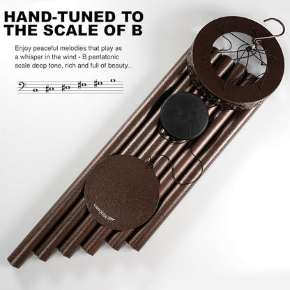 Extra Large Wind Chimes for Outside Deep Tone - 58'' Outdoor Clearance, Deep Tone Wind Chimes, Memorial Wind Chime, Sympathy Gift, Patio Yard, Home Décor, Bronze (58" Bronze)