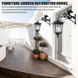Plant Hangers Hooks,Hanging Bracket Outdoor Decoration Hooks Black 16 Inch Anti Rust Metal Plants,Lights,Planters,Lanterns,Hanging Bird Feeders,Wind Chimes,Indoor