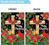 Christian Seasonal Garden Flags Set of 12 Double Sided 28 x 40 Inch Cross Yard Flags, Large Flags for Outside, Fall Winter Easter Christmas Outdoor Flags, Holiday House Flags for All Seasons