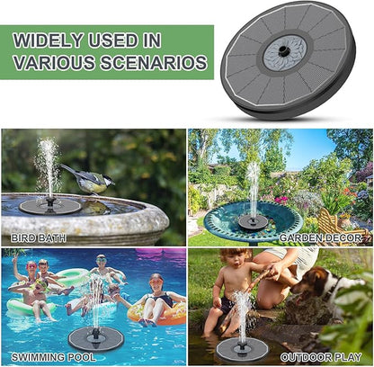 Yzert Solar Fountain for Bird Bath Direct Sunlight High Efficiency 3.5W Glass Panel