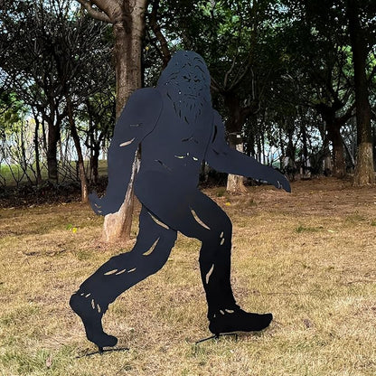 TIGGSY 4ft Bigfoot Metal Outdoor Decor Big Foot Sasquatch Gifts for Men/Women Bigfoot Silhouette Statues for Yard Art, Patio, Lawn, Forests, Garden Decor, Yard Display, Garden Decorations
