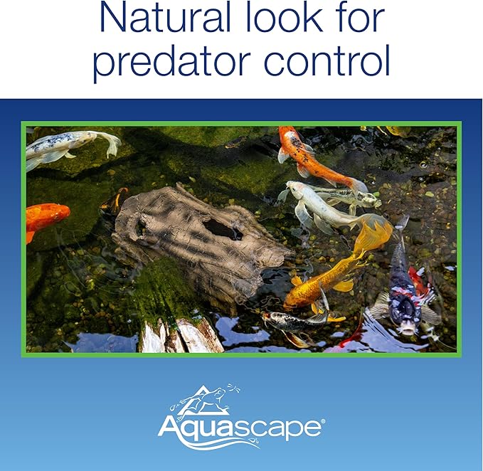 Aquascape Faux Log Fish Cave for Pond, Koi Predator Control | 78324