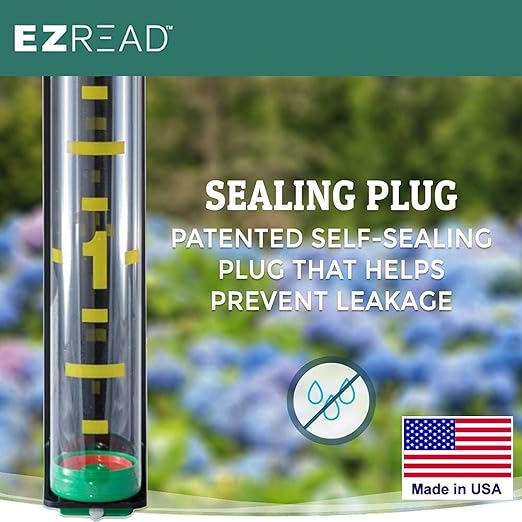 Headwind EZRead 26” Giant Professional Outdoor rain Gauge, USA Made Heavy Duty All Weather Freeze Proof mountable with Float, Green (820-0002)