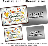 Personalized Metal Signs with Name Made in USA Custom Vintage Garden Sign Waterproof Vintage Decorative Metal Print for Wall Decor Customized Home Garden Ideas Gifts Artwork Prints for Yard Ourdoor