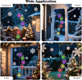 Snowflake Wind Chime,Christmas Solar Wind Chimes for Outside,Waterproof Hanging Solar Lights 6 Color Changing LED Light Windchime Outdoor Decor Gift for Holiday Garden Porch Patio Yard Decor