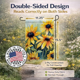 Caroline's Treasures Maryland Black-Eyed Susans in Watercolor Garden Flag Mailbox Flag Decorative Yard Flag Banner Outside Patio Artwork Yard Flower Beds, Garden Size, Multicolor