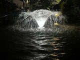 Pond Fountain Aerator,10000 GPH, 8 White LED Lights, Constant and Gradient Dual Modes,time Controller.35’ Power Cord, Classic Crown Spray Pattern 4’x10’for Pond, Lake, Swimming Pool& Water Garden