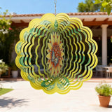 Colorful Wind Chimes Spinner Decorate Your Garden with This 12-inch Stainless Steel Wind Spinner Outdoor Clearance Metal 3D Hanging Decor Wind Sculptures for Lawn Yard Perfect Ornament Gift