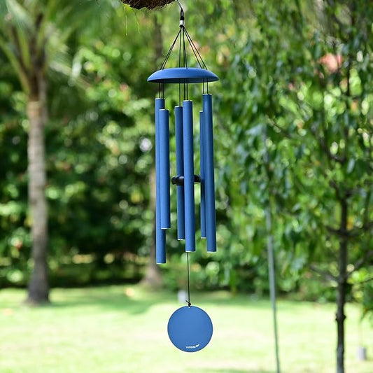 Wind Chimes for Outside Deep Tone - 38'' Wind Chimes Outdoor Clearance, Deep Tone, Windchimes Outdoors, Memorial Gift, Sympathy Gift, Garden Patio, Home Décor, Pacific Blue