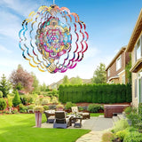 Wind Spinners Outdoor，Wind Spinner for Yard and Garden,3D Wind Spinner Butterfly Gifts for Mother/Friend/Boyfriend/Wife/Grandma,Outdoor Garden Decor Kinetic Yard Art Decoration