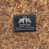 PlaqueMaker Black Granite Memorial Headstone Or Garden Memorial for Lost Infant or Child - Include You Personalized Text. Can be Used as a Sympathy Gift, Garden Stone or Grave Maker (6 x 8 x 0.4)