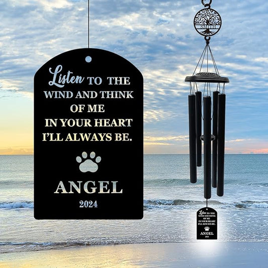 Personalized Pet Memorial Wind Chimes, Memorial Gift, Dog Memorial Bereavement Gift, Dog Pet Loss