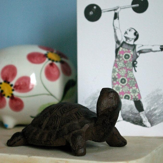 Esschert Design Cast Iron Decorative Turtle, Small