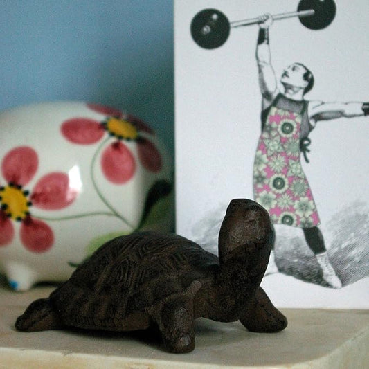 Esschert Design Cast Iron Decorative Turtle, Small