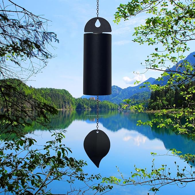 Deep Resonance Serenity Bell Large Wind Chimes for Outside Deep Tone 30 Inch Memorial Wind Chimes for Loss of Loved One Sympathy Gift Home Decoration Outdoor Garden Patio