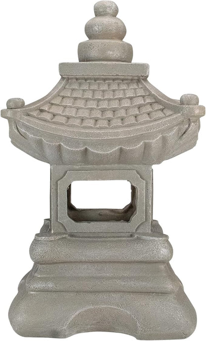 Northlight 13.5" Dark Gray Pagoda Outdoor Garden Statue