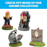 Angry Little Garden Gnome Statue, Outdoor Lawn & Yard Home Defender, Combat Figurine Sculpture Decorations, Funny Housewarming Gag Gift