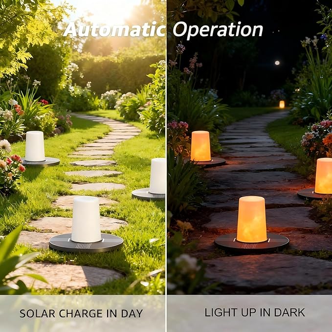 uuffoo Floating Lights Solar Powered Set of 5, Pool Lights Flickering IP66 Waterproof Night Light, Outdoor Lantern Landscape Decoration Lamp for for Pool, Pond, Patio, Event, Garden & Hot Tub