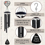 Sympathy Gifts for Loss of Father - Metal Wind Chimes for Outside with Card in Memory of Dad Patio Garden Yard Backyard Balcony Porch Indoor Outdoor Hanging Decor Cardinal Remembrance Gift