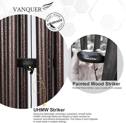 Vanquer Wind Chimes for Outside Deep Tone - 38'' Wind Chimes Outdoor Clearance, Deep Tone, Soothing, Windchimes Outdoors, Memorial, Sympathy, Garden Patio Yard, Home Décor (38" Bronze)