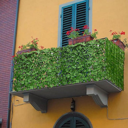 Expandable Fence Privacy Screen for Balcony Patio Outdoor,Decorative Faux Ivy Fencing Panel,Artificial Hedges