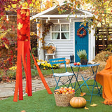 NOVWANG 2 Pieces 40 Inch Fall Windsocks，Pumpkin Maple Leaf Wind Socks for Outside Decor Hanging Flag for Home Garden Yard Wall Balcony Decoration
