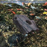 Faux Log Fish Cave, Fish Hide & Aquarium Cave for Koi Pond Decor All-Weather Predator Protection Shelter Durable Pond Decorations for Ponds, Aquariums and Terrariums