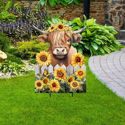 Briarwood Lane Highland Cow Metal Art