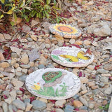 Outdoor Garden Decor Stepping Stones - Resin Tortoise Decorative Stones Pavers for Garden Decor for Outside Walkway Yard 9.5 * 9.5 * 0.5 Inch