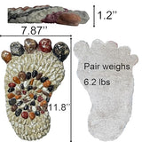 Outdooor Stepping Stones - Decorative Garden Stones for Patio, Deck, Garden or Sidewalk Faux Cobblestone Stepping Stones (Set of 2#B