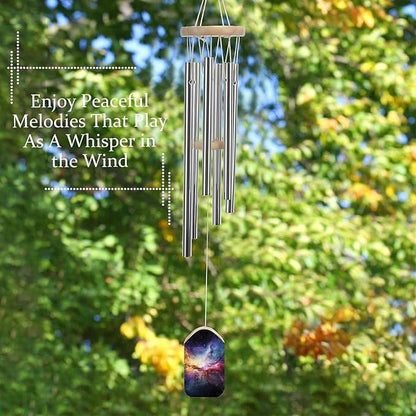 Large Aluminium Wind Chimes 20.5" Inches Nebula and Galaxy in The Universe Wind Chimes for Outside Memorial Wind Chimes Sympathy Wind Chime for Outdoor Garden Patio Decoration