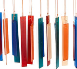 Blue Handworks Rectangle Glass Wind Chime Retro