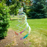 In the Breeze 9161 — Iridescent Crystal Spinner — Suncatcher Wind Spinner for Yards and Gardens, Humane Animal Deterrent…