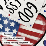 AVOIN colorlife God Bless America 4th of July Patriotic Garden Flag 12x18 Inch Double Sided Outside, American Stars and Stripes Memorial Day Yard Outdoor Decoration