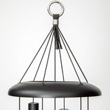 Corinthian Bells by Wind River - 30 inch Black Wind Chime for Patio, Backyard, Garden, and Outdoor Decor (Aluminum Chime) Made in The USA