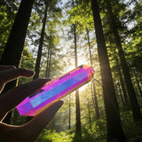 2PCS 5 Inch Large Suncatcher Crystal Prisms - Glass Hanging Sun Catcher Rainbow Maker, Indoor Window Sun Catchers for Room/Garden Fantasy Aesthetic Home Crystal Decor