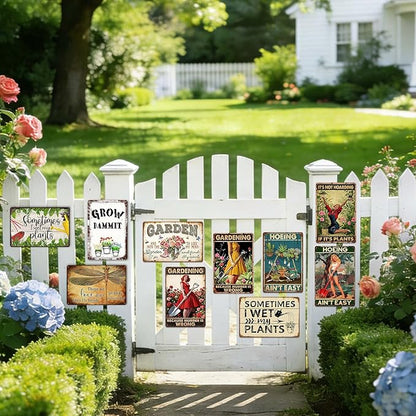 Funny Garden Decor Metal Signs For Outside Gardening Gifts For Women Sometimes I Wet My Plants Sign Greenhouse Decorations Farmhouse Rustic Wall Decor Signs She Shed Sign Funny Yard Decor 12x8 Inch