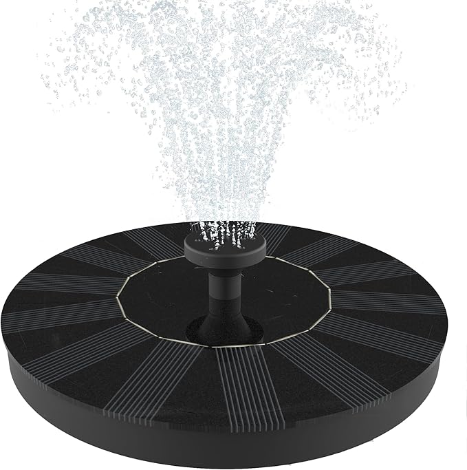 Solar Fountain, Solatec Solar Powered Bird Bath Fountain Pump 1.3W Solar Panel Kit Water Pump,Outdoor Watering Submersible Pump for Pond, Pool, Garden, Fish Tank, Aquarium