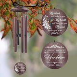 ASTARIN 36" Large Deep Tone Personalized Sympathy Wind Chimes, Memorial Wind Chime for Loss of Mother Father Loved One, Bereavement Gifts Decor Outdoor Patio Garden Graveyard, Produced in USA