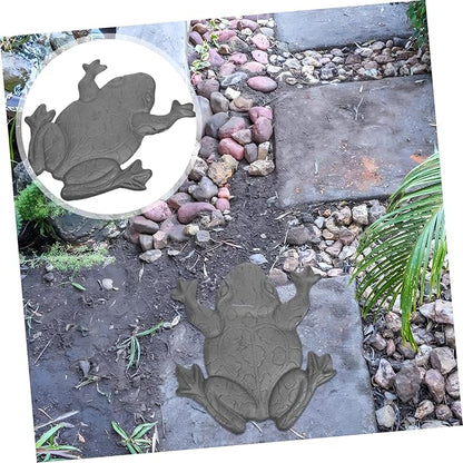 Yardwe Stepping Stones for Frog Stepping Iron Garden Frog Statue Decor Outdoor Garden Ornament