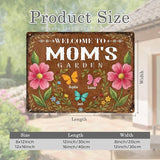Personalized Garden Signs for Outside Custom Metal Tin Sign for Women, Retro Funny Mom Metal Sign Patio, Yard Rustic Home Decor Gift for Mothers Day, Grandmas, and Gardening Lovers