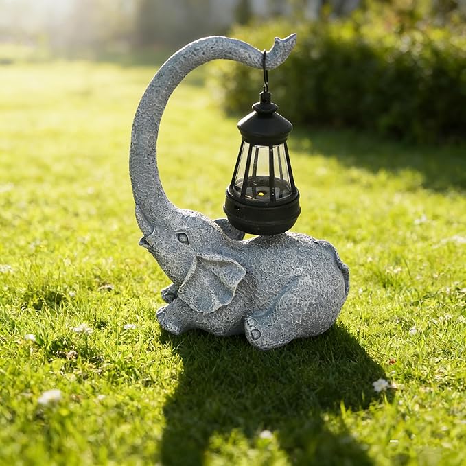 Elephant Statue for Garden Decor with Gift Appeal - Ideal Gifts for Women, Mom or Birthdays, Beautifully Crafted Outdoor & Home Decor to Wow Your Guests