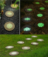 Garden Stepping Stones， Home Villa Garden Patio Stones for Decorative Ground(Style 2,2pcs)
