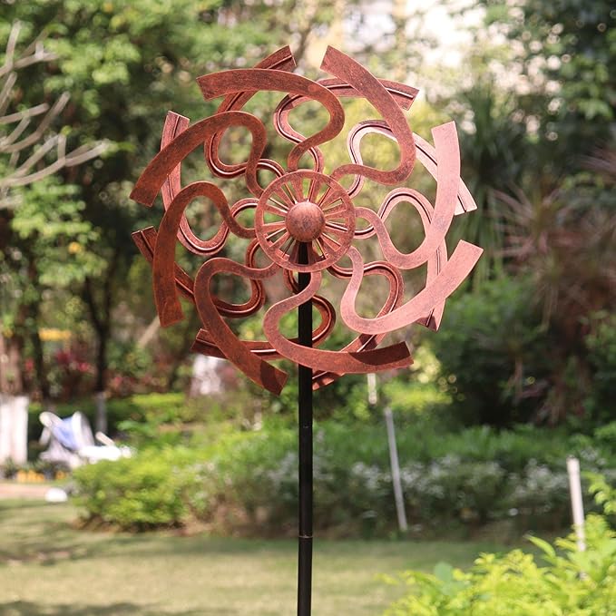 Garden Wind Spinner Outdoor Yard Spinner Metal Wind Spinner for Lawn & Patio Yard Art