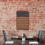 American Flag Star Spangled Banner Metal Signs Are For Home Patios, Terraces, Bars, Wall Decorations And Are 12x8 Inch In Size