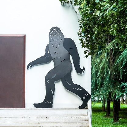 EZTZEN 7.4ft Bigfoot Outdoor Decor Big Foot Sasquatch Gifts for Men/Dad/Women Metal Bigfoot Silhouette Statues for Yard Decor, Garden Decor, Yard Art, Forests, Yard Display, Lawn Decorations