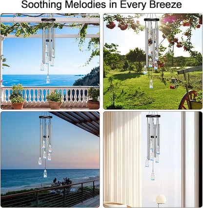 Virekm Windchimes Outdoors Clearance, Door Chime Wind Chimes for Outside Sympathy Wind Chimes for Patio Decoration, Garden Decor. Zen Garden Decor(Wishing Bottle)
