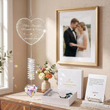 Engagement Gifts for Couples 2026, Wedding Gifts，Crystal Suncatcher for Newly Engaged, Hanging Crystal Gift Ornament, Congratulations Decorations for Friends Just Engaged