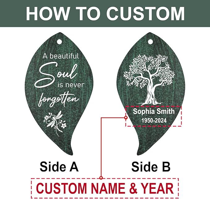 ASTARIN Cardinal Memorial Wind Chimes, Personalized 26" Small Metal Symphthy Wind Chime, Bereavement Gift for Loss of Loved One Father Mother, Dragonflie Damselflie Decor for Outside Patio Garden