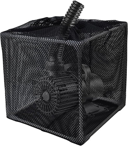Pond Pump Filter, 7 Inch Anti-Clogging Pond Filter Bag Mesh Water Pump Barrier Bag Outdoor Pond Pump Filter Box Basket